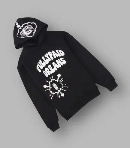 DREAMS HOODIE BLACK and WHITE