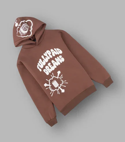 DREAMS HOODIE BROWN WHITE