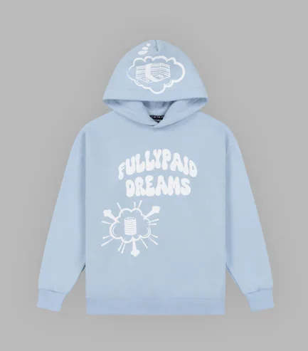 DREAMS HOODIE SKY BLUE WHITE