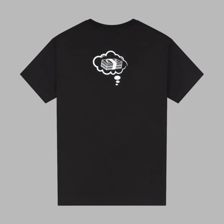 DREAMS OVERSIZED T SHIRT BLACK WHITE