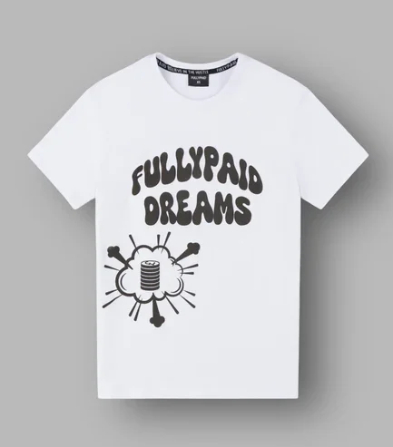 DREAMS OVERSIZED T SHIRT WHITE BLACK