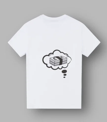 DREAMS OVERSIZED T SHIRT WHITE BLACK