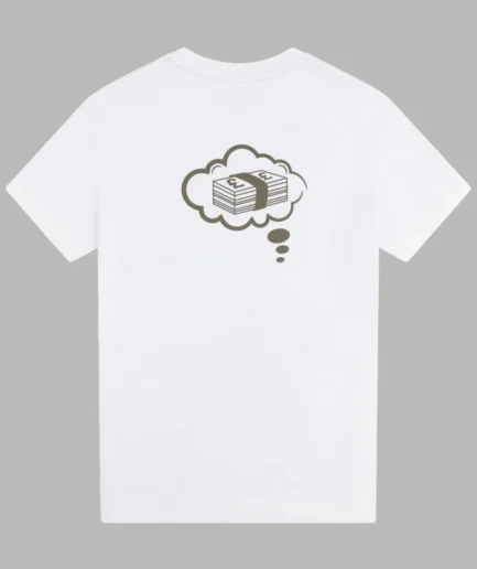 DREAMS OVERSIZED T SHIRT WHITE KHAKI