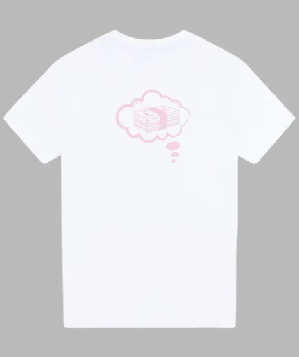 DREAMS OVERSIZED T SHIRT WHITE PINK
