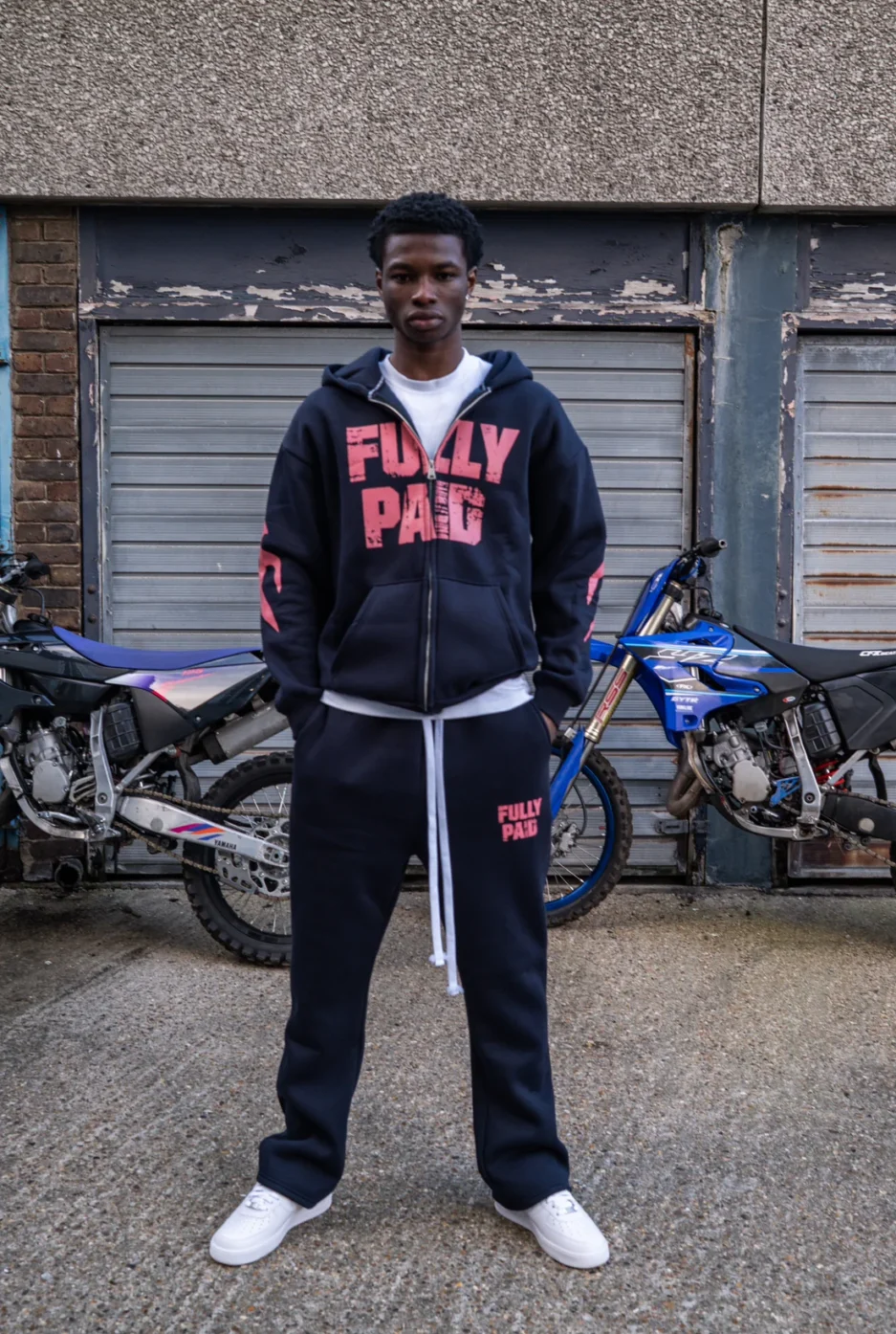 DRIFT HOODIE NAVY PINK