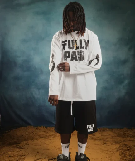 DRIFT LONG SLEEVE TEE WHITE BLACK