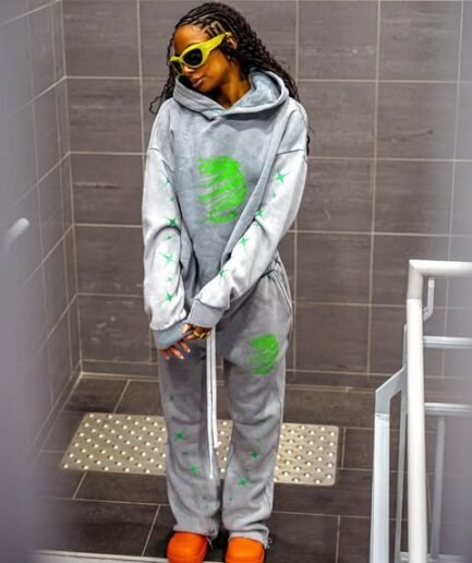 FULLYPAID WORLD TRACKSUIT DARK GREEN LOGO