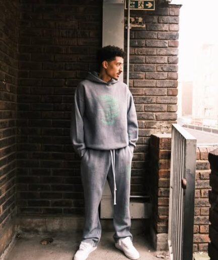 FULLYPAID WORLD TRACKSUIT LIGHT GREEN LOGO